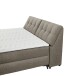 Boxbett >ATLANTIS 6< Liegefläche 180x200 cm, Bezug in espresso - 185x102x240cm (BxHxT)
