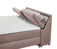 Boxbett >ATLANTIS 6< Liegefläche 180x200 cm, Bezug in flamingo - 185x102x240cm (BxHxT)