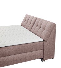 Boxbett >ATLANTIS 6< Liegefläche 180x200 cm, Bezug in flamingo - 185x102x240cm (BxHxT)