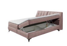 Boxbett >ATLANTIS 6< Liegefläche 180x200 cm, Bezug in flamingo - 185x102x240cm (BxHxT)