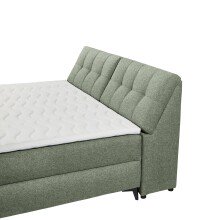 Boxbett >ATLANTIS 6< Liegefläche 180x200 cm, Bezug in olive - 185x102x240cm (BxHxT)