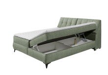 Boxbett >ATLANTIS 6< Liegefläche 180x200 cm, Bezug in olive - 185x102x240cm (BxHxT)