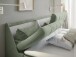 Boxbett >ATLANTIS 6< Liegefläche 180x200 cm, Bezug in olive - 185x102x240cm (BxHxT)