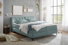 Boxbett >ATLANTIS 6< Liegefläche 180x200 cm, Bezug in mint - 185x102x240cm (BxHxT)