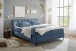 Boxbett >ATLANTIS 6< Liegefläche 180x200 cm, Bezug in blue - 185x102x240cm (BxHxT)