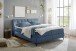 Boxbett >ATLANTIS 6< Liegefläche 180x200 cm, Bezug in blue - 185x102x240cm (BxHxT)