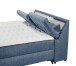 Boxbett >ATLANTIS 6< Liegefläche 180x200 cm, Bezug in blue - 185x102x240cm (BxHxT)