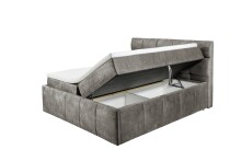 Boxbett >AVIDANO 6< 180x200 cm Liegefläche, Bezug in stone - 203x123x213cm (BxHxT)