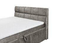 Boxbett >AVIDANO 6< 180x200 cm Liegefläche, Bezug in stone - 203x123x213cm (BxHxT)
