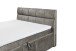 Boxbett >AVIDANO 6< 180x200 cm Liegefläche, Bezug in stone - 203x123x213cm (BxHxT)