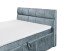 Boxbett >AVIDANO 6< 180x200 cm Liegefläche, Bezug in smoke blue - 203x123x213 (BxHxT)