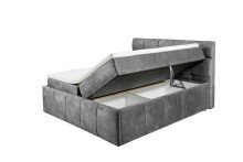 Boxbett >AVIDANO 6< 180x200 cm Liegefläche, Bezug in grey - 203x123x213cm (BxHxT)