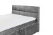 Boxbett >AVIDANO 6< 180x200 cm Liegefläche, Bezug in grey - 203x123x213cm (BxHxT)
