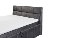 Boxbett >AVIDANO 6< 180x200 cm Liegefläche, Bezug in grey - 203x123x213cm (BxHxT)