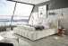 Polsterbett >BEXLEY 9Z< 180x200 cm Liegefläche, Bezug in Ivory - 226x103x245cm (BxHxT)