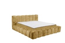 Polsterbett >BEXLEY 9Z< 180x200 cm Liegefläche, Bezug goldfarbig - 226x103x245cm (BxHxT)
