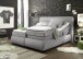 Boxspringbett >EVOLUTION<  Liegefläche 180x200cm, Motorverstellung, schlamm - 210x122x220 (BxHxT)
