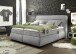 Boxspringbett >EVOLUTION<  Liegefläche 180x200cm, Motorverstellung, schlamm - 210x122x220 (BxHxT)