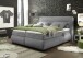 Boxspringbett >EVOLUTION< Liegefläche 180x200cm, mit Motor, dark grey - 210x122x220 (BxHxT)