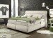 Boxspringbett >EVOLUTION< Liegefläche 180x200cm, mit Motorverstellung sand - 210x122x220 (BxHxT)