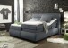 Boxspringbett >EVOLUTION< Liegefläche 160x200cm, Motor, Bezug anthrazit - 190x122x220 (BxHxT)