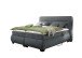 Boxspringbett >EVOLUTION< Liegefläche 160x200cm, Motor, Bezug anthrazit - 190x122x220 (BxHxT)