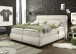 Boxspringbett >EVOLUTION< Liegefläche 160x200cm, Motorverstellung, sand - 190x122x220 (BxHxT)