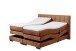 Boxspringbett >TALENA< Liegefläche 180x200, Motorverstellung, cognac - 202x113x211cm (BxHxT)