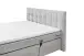 Boxspringbett >TALENA< Liegefläche 180x200, Motorverstellung, silver - 202x113x211cm (BxHxT)