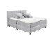 Boxbett >Mariborsko< Liegefläche 160x200cm, Motor, Bezug silver - 182x112x210cm (BxHxT)