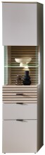 Vitrine >Ina< in Cashmere / Riva Eiche Dekor -...