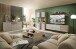 Sideboard >Ina< in Cashmere / Riva Eiche Dekor - 90x180x45cm (BxHxT)