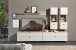 Lowboard >Ina< Hänge/Stand-TV-Board, in Cashmere / Riva Eiche Dekor - 140x51/62x44cm (BxHxT)
