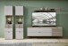 Lowboard >Ina< Hänge/Stand-TV-Board, in Cashmere / Riva Eiche Dekor - 140x51/62x44cm (BxHxT)