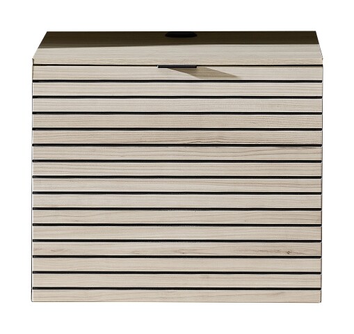 Lowboard >Ina< in Cashmere / Riva Eiche Dekor - 60x51/62x44cm (BxHxT)