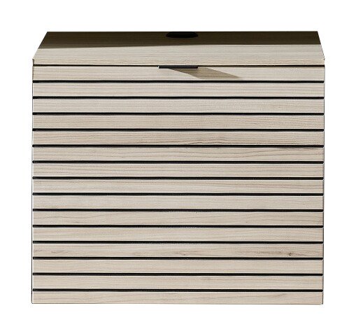 Lowboard >Ina< in Cashmere / Riva Eiche Dekor - 60x51/62x44cm (BxHxT)