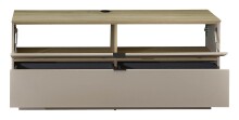 Wohnwand >Ina< (4-teilig) in Riva Eiche Dekor / Cashmere - 245x200x44 (BxHxT)