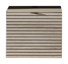 Wohnwand >Ina< (4-teilig) in Riva Eiche Dekor / Cashmere - 245x200x44 (BxHxT)