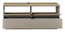 Wohnwand >Ina< (2-teilig) in Riva Eiche Dekor / Cashmere - 200x51x44 (BxHxT)