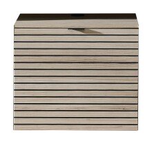 Wohnwand >Ina< (2-teilig) in Riva Eiche Dekor / Cashmere - 200x51x44 (BxHxT)