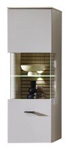 Wohnwand >Ina< (4-teilig) in Riva Eiche Dekor / Cashmere  - 240x186x44 (BxHxT)