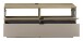 Wohnwand >Ina< (4-teilig) in Riva Eiche Dekor / Cashmere  - 240x186x44 (BxHxT)