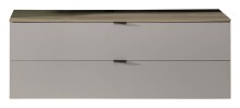 Wohnwand >Ina< (5-teilig) in Cashmere / Riva Eiche Dekor - 280x185x44cm (BxHxT)