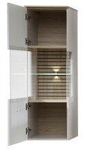 Wohnwand >Ina< (5-teilig) in Cashmere / Riva Eiche Dekor - 280x185x44cm (BxHxT)