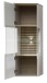 Wohnwand >Ina< (5-teilig) in Cashmere / Riva Eiche Dekor - 280x185x44cm (BxHxT)
