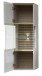 Wohnwand >Ina< (5-teilig) in Cashmere / Riva Eiche Dekor - 280x185x44cm (BxHxT)