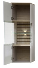 Wohnwand >Ina< (7-teilig) in Cashmere / Riva Eiche Dekor - 340x185x44cm (BxHxT)