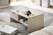 Couchtisch >Ina< in Cashmere / Riva Eiche Dekor, Spanplattte - 110x44x65 (BxHxT)