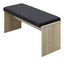 Sitzbank >Ina< in Riva Eiche Dekor - 126x49x40cm...