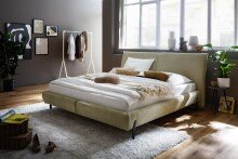 Polsterbett >Pula< in Grau, 180x200 cm...